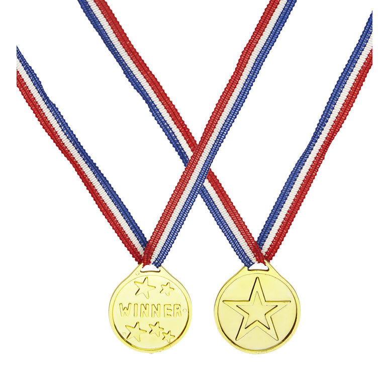 Medaille goud plastic