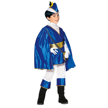 Blauw prinsen kostuum Ronald