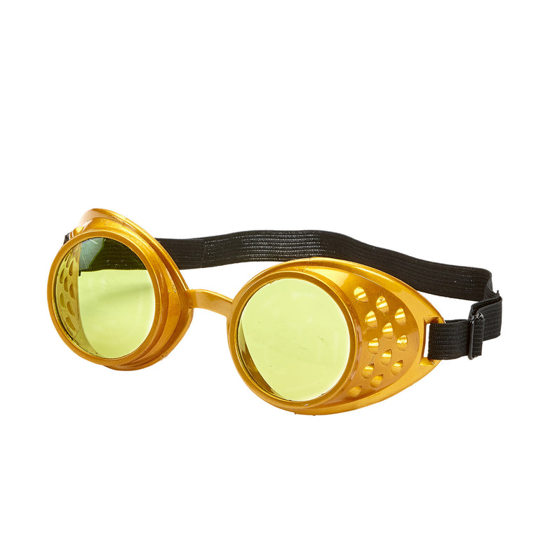 Steampunk bril gouden stofbril