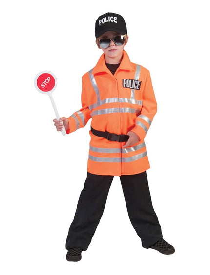 Flour oranje politiepakjes voor jongens