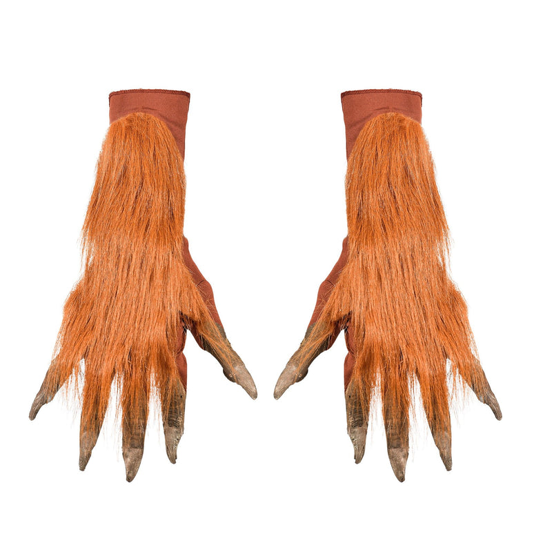 Weerwolf handschoenen met haren