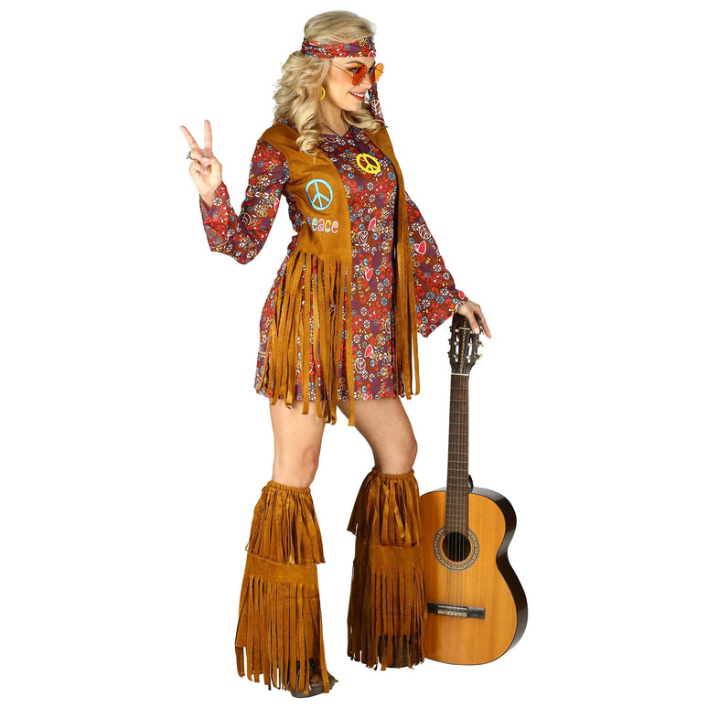 Hippie jurkje met rafels