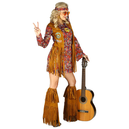 Hippie jurkje met rafels