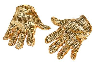Gouden handschoenen pailetten