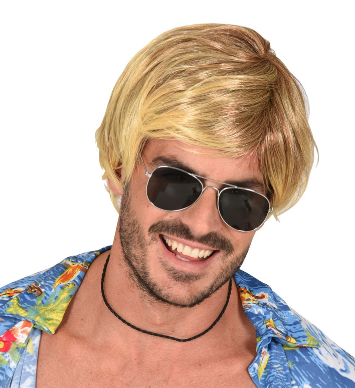 Surfer pruik blond tropical danny