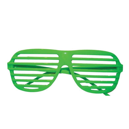 Groene bril met luikjes