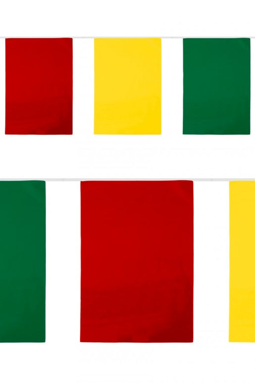 PVC vlaggenlijn rechthoek rood geel groen