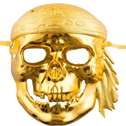 Piraten masker James in goud