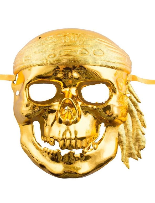 Piraten masker James in goud