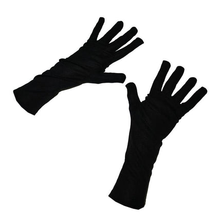 Zwarte handschoenen 33cm