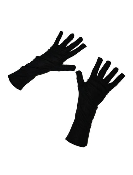Zwarte handschoenen 33cm