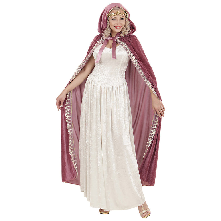 Middeleeuwse prinsessen cape met muts