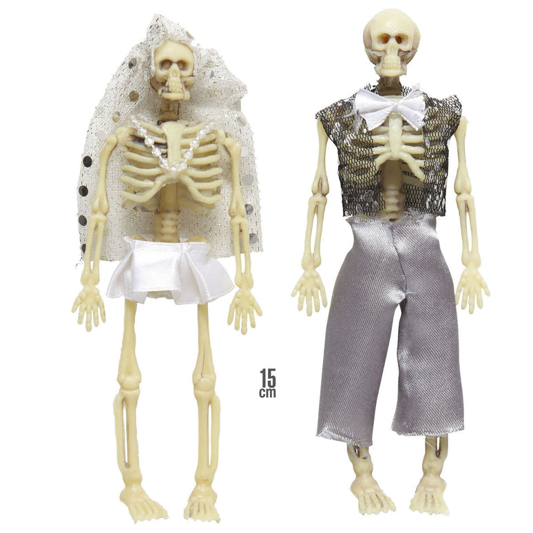 Skelet bruidspaar halloween deco