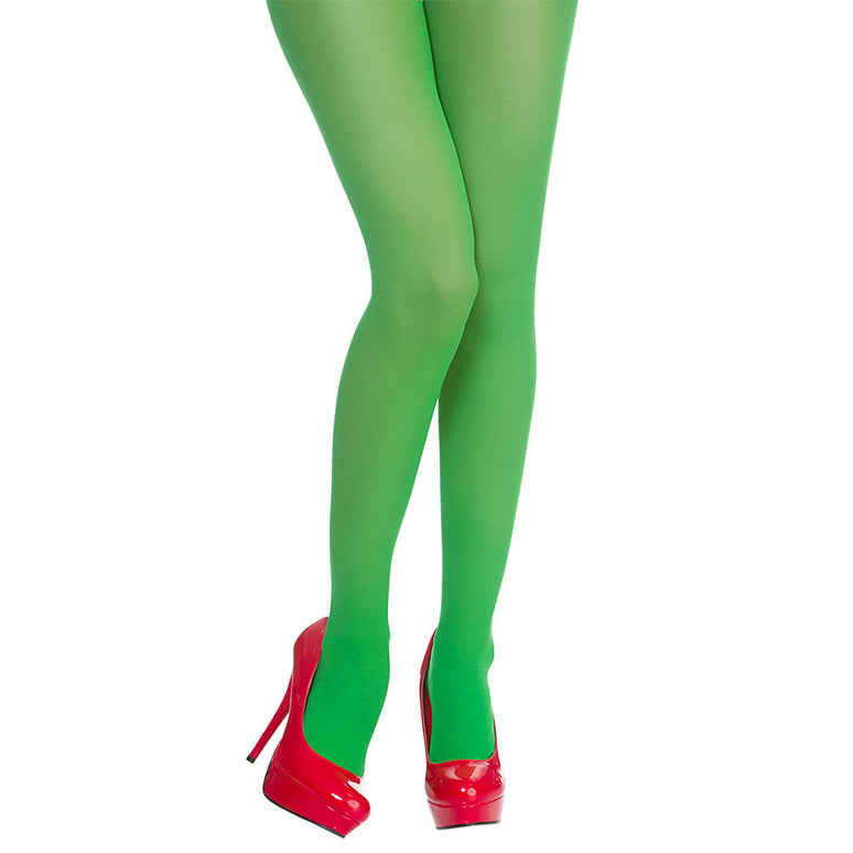Groene kerst elf panty