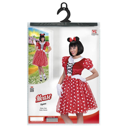 Muizen jurk Minnie dames