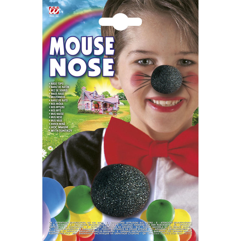 Mickey neus muis zwart spons