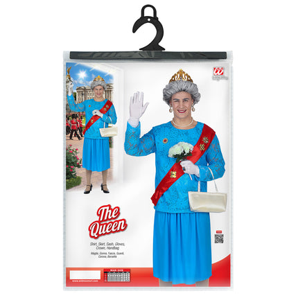 Engelse koningin kostuum Queen Mum