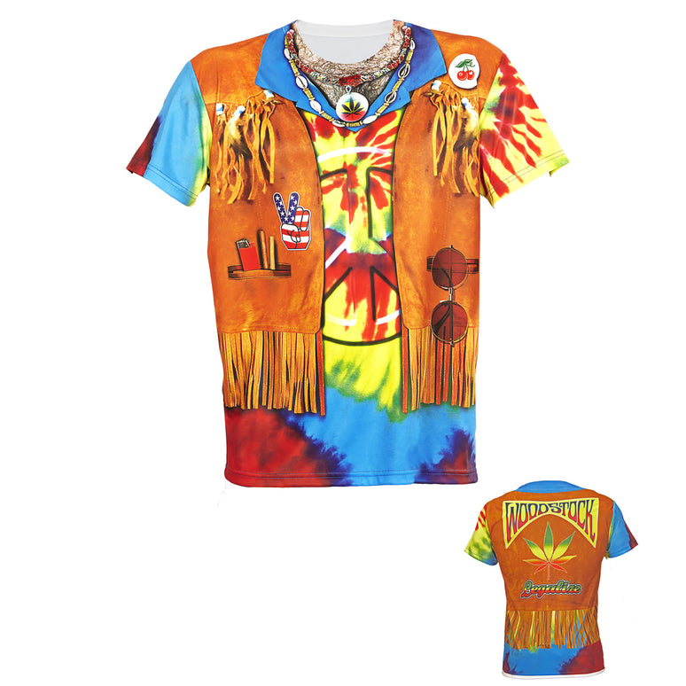 3D Hippie t-shirt man