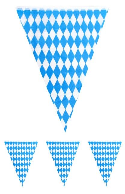 Vlaggenlijn blauw wit Oktoberfest