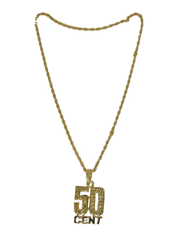 Ketting 50 cent goud