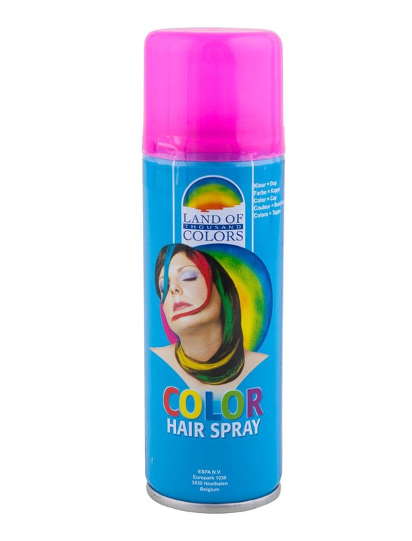 Haarspray in fluor roze