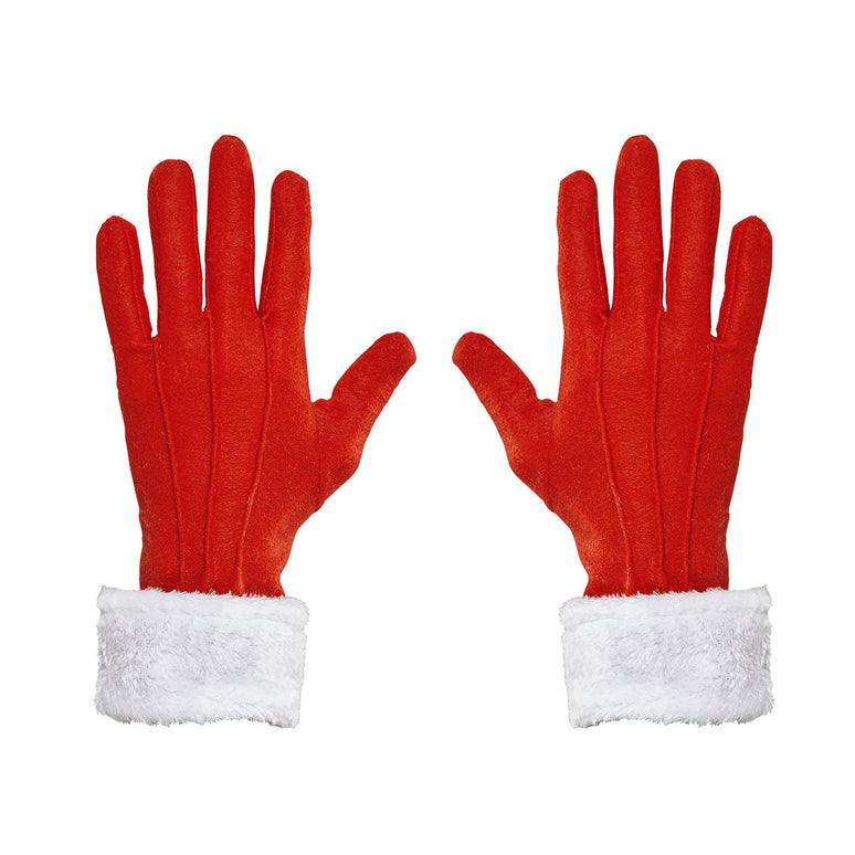 Deluxe handschoenen Kerstman