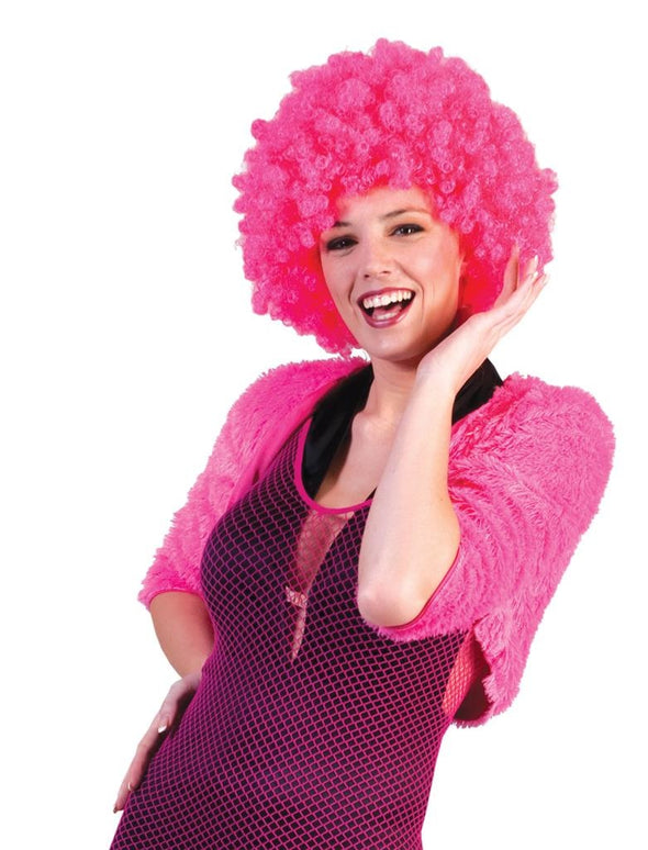 Bolero roze/fuchsia fuzzy voor dames