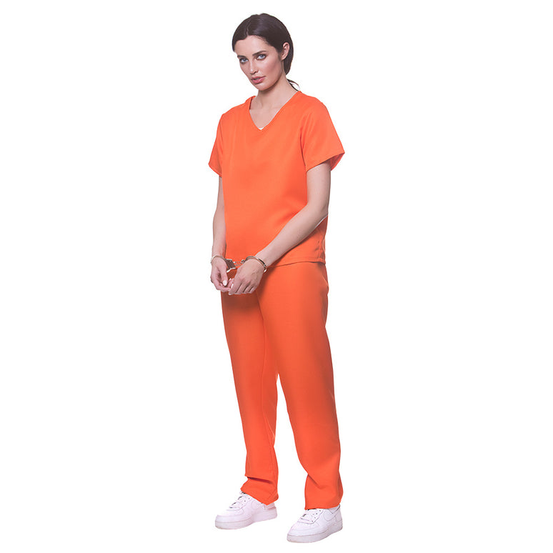 Gevangene kostuum oranje Fedde