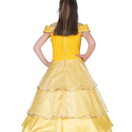 Prinsessen pak Bella geel