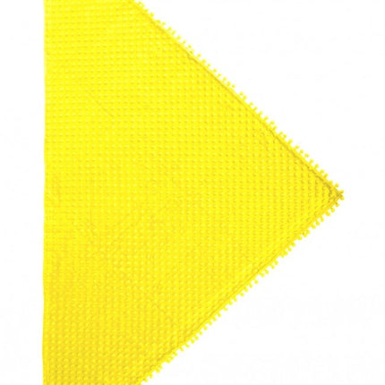 Driehoek sjaal Bubble Neon geel