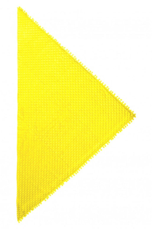 Driehoek sjaal Bubble Neon geel