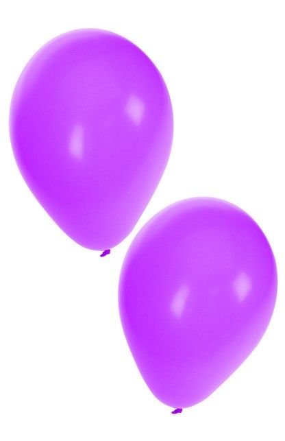 Helium ballonnen 50 x paars nr 10