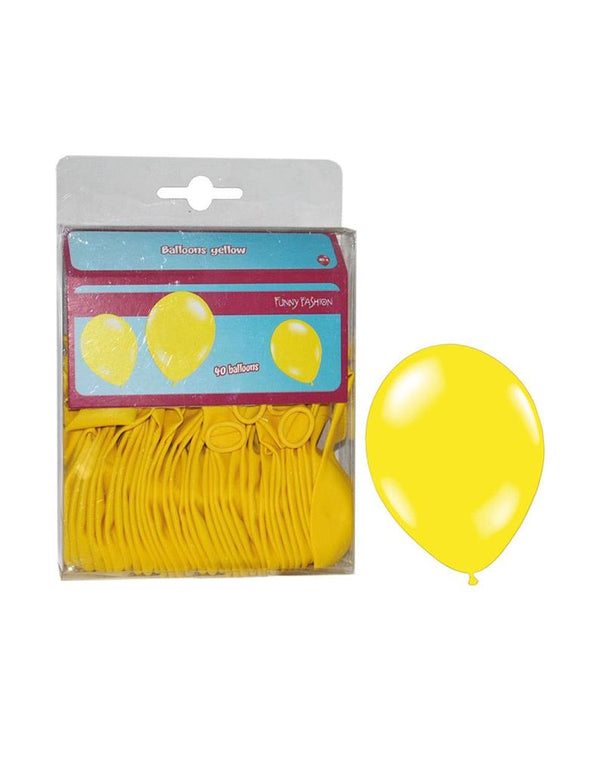 Gele latex ballonnen 40st