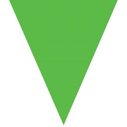 Groene vlaggenlijn slinger 5mtr.