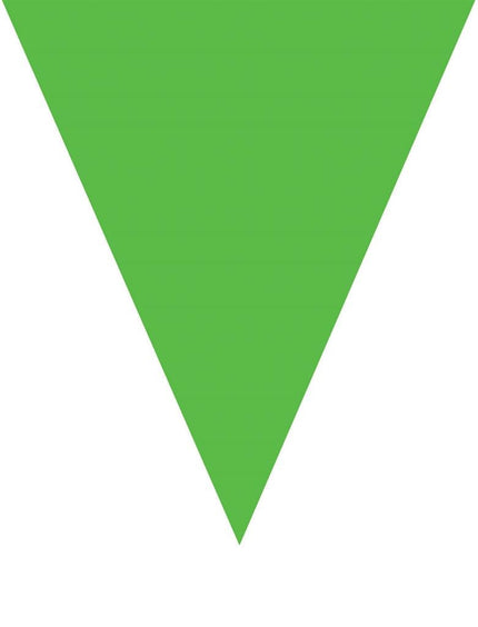 Groene vlaggenlijn slinger 5mtr.