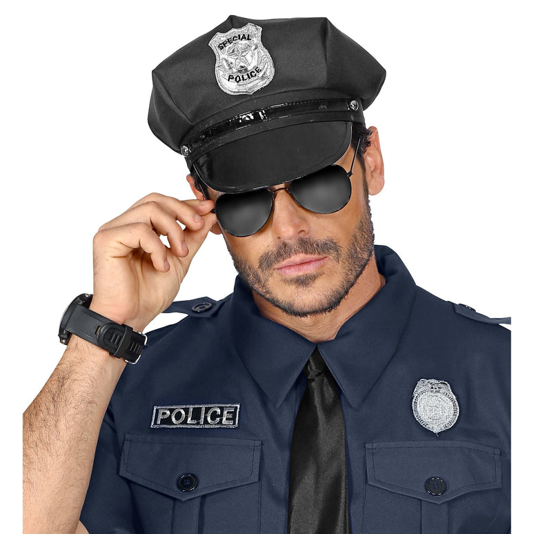 Verstelbare politiepet voor heren