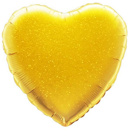 Folie ballon hart goud  nr. 18 45.7cm