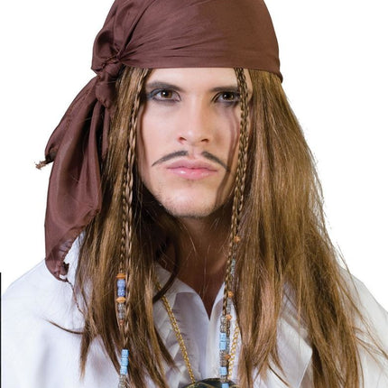 Pruik piraat met bandana