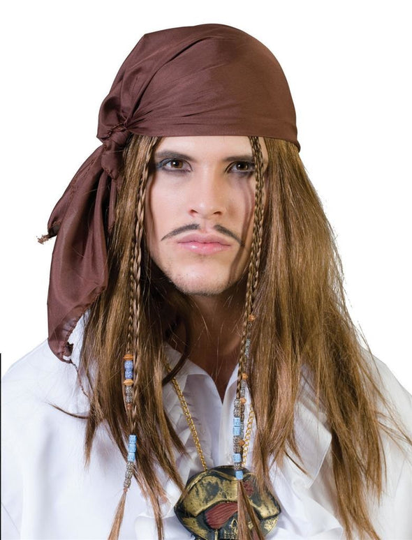 Pruik piraat met bandana