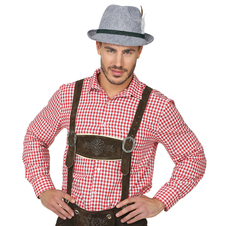 Oktoberfest Bayern hoed met veer