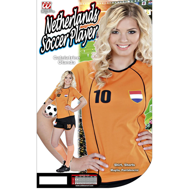 Oranje voetbal kostuum dames Isa