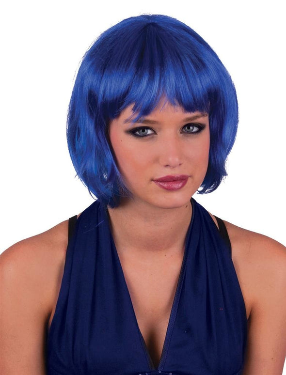 Bobline pruik sexy Holly blauw