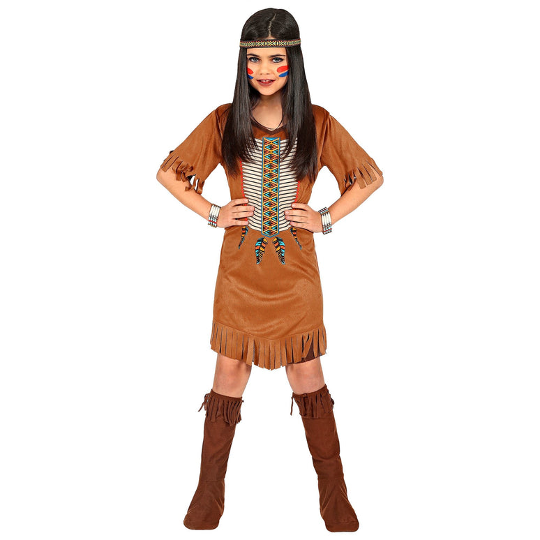 Indianen jurk meisje