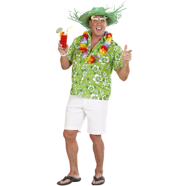 Hawaii shirt groen tropical Danny