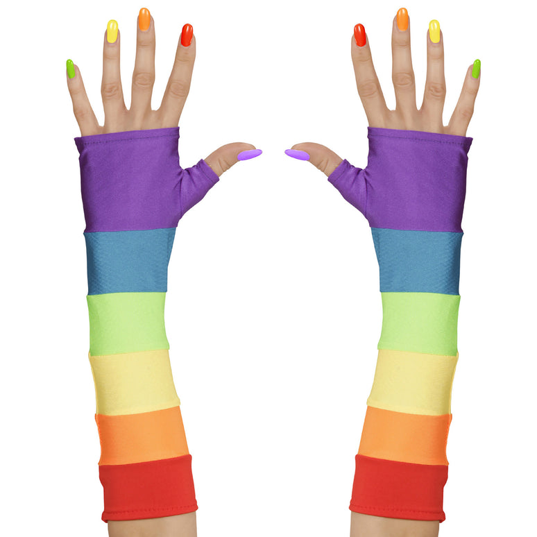 Regenboog handschoenen