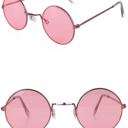Roze hippie bril