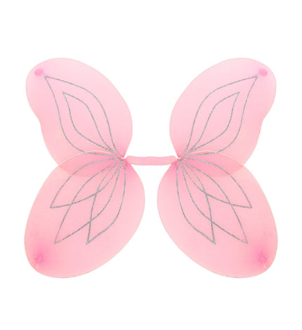 Vlindervleugels glitter roze kinderen