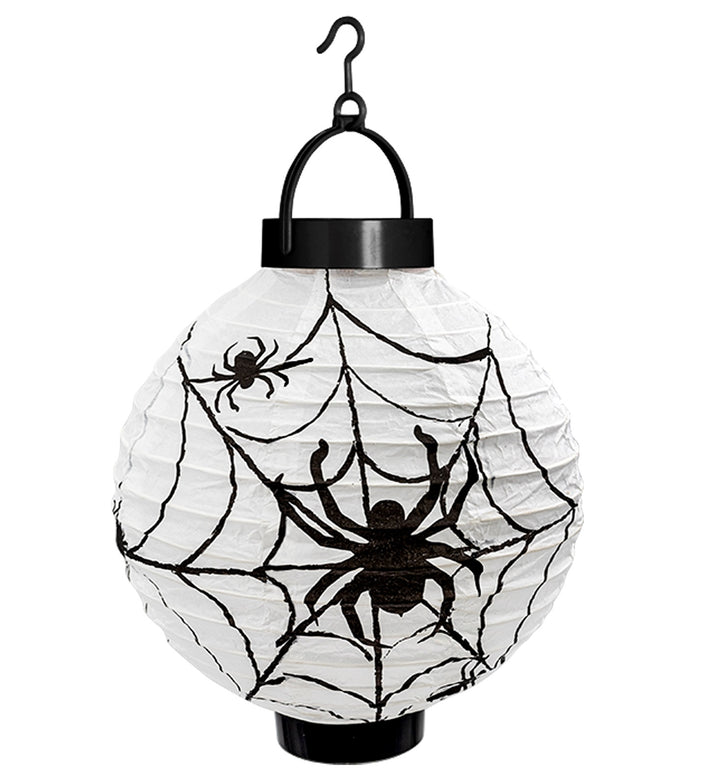 Lantaarn spinnenweb led licht incl batterij 20 cm