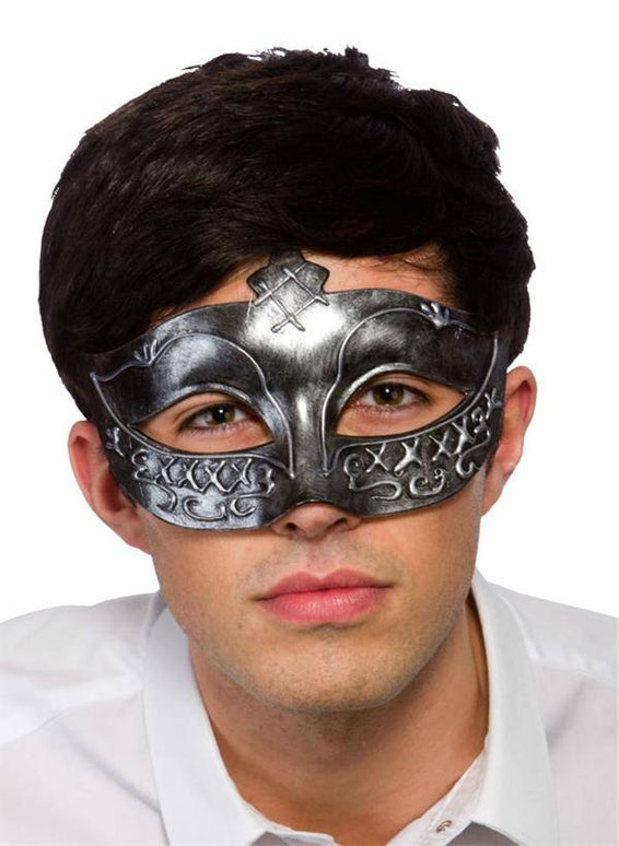 Gladiator oogmasker in antiek zilver
