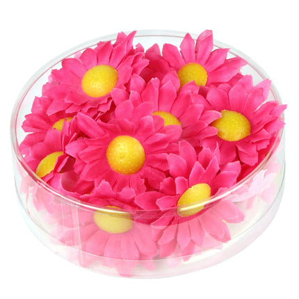 Madeliefjes decoratieve bloemen  Roze/fuchsia